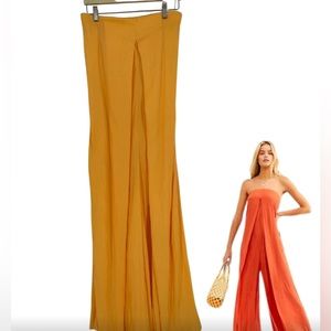 NWOT Free People Kimmie Shine Jumpsuit Wide Leg Size XL